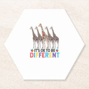 Porta-copo De Papel Autismo Sensibilização Bela Girafa