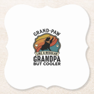 Porta-copo De Papel Avô Pata Avô Cachorro Retro Pôr do Sol Bandana_1