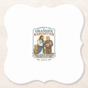 Porta-copo De Papel Avós de Jesus Cuidando Humor Camisa Fé B