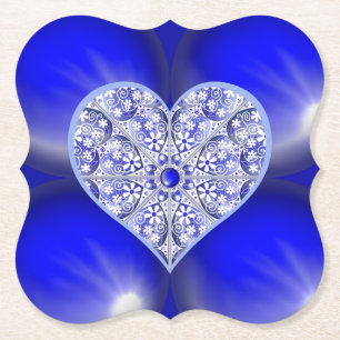 Porta-copo De Papel Azul de rendas cerâmicas de Grécia