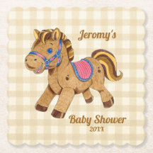 Baby Shower Pony Coaster