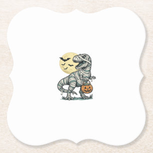 Porta-copo De Papel Balde de Doces de T-Rex Múmia de Halloween Vetor V