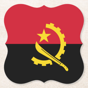 Porta-copo De Papel Bandeira Angola
