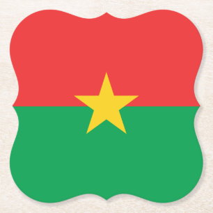 Porta-copo De Papel Bandeira Burkina Faso