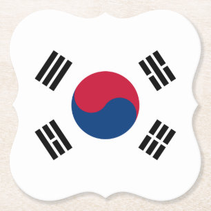 Porta-copo De Papel Bandeira da Coreia do Sul (Coreia do Sul)