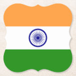 Porta-copo De Papel Bandeira da Índia (Índia)<br><div class="desc">Produtos de Sinalizador Mundial Personalizáveis - Sinta-se livre para adicionar seu próprio texto.</div>