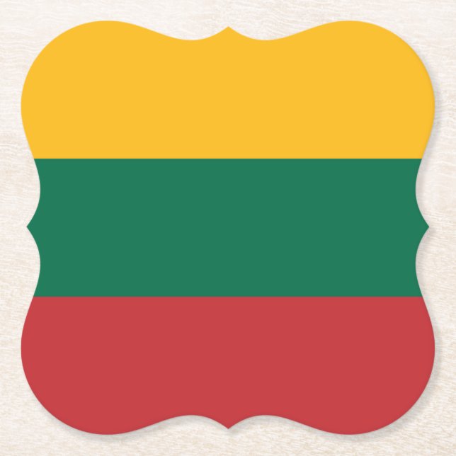 Porta-copo De Papel Bandeira da Lituânia (lituana) (Frente)