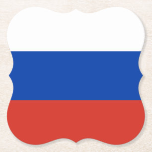 Porta-copo De Papel Bandeira da Rússia