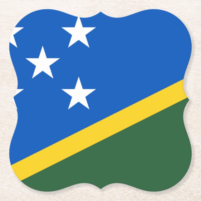 Porta-copo De Papel Bandeira das Ilhas Salomão (Frente)