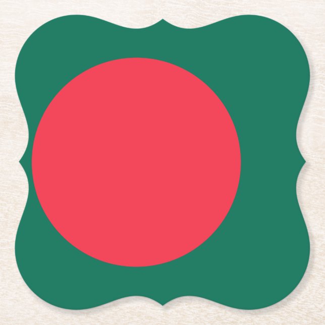 Porta-copo De Papel Bandeira de Bangladesh (Frente)