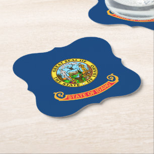 Porta-copo De Papel Bandeira de Idaho: o Estado Pedra Preciosa, Montan