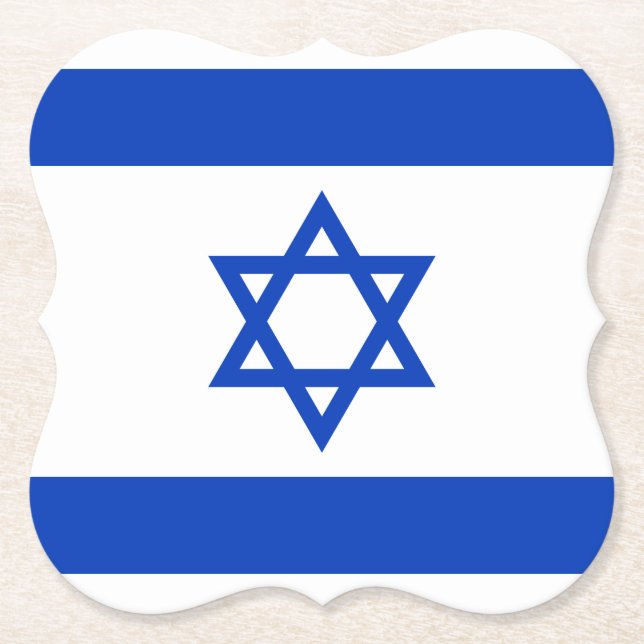Porta-copo De Papel Bandeira de Israel (Frente)