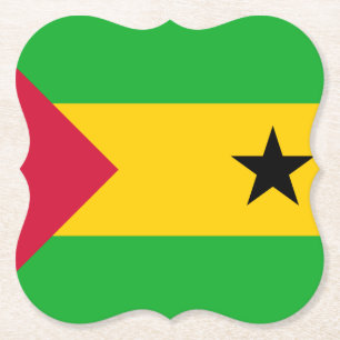Porta-copo De Papel Bandeira de São Tomé e Príncipe