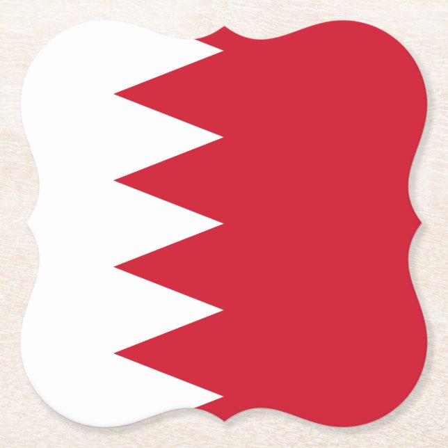 Porta-copo De Papel Bandeira do Bahrein (Frente)