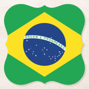 Porta-copo De Papel Bandeira do Brasil