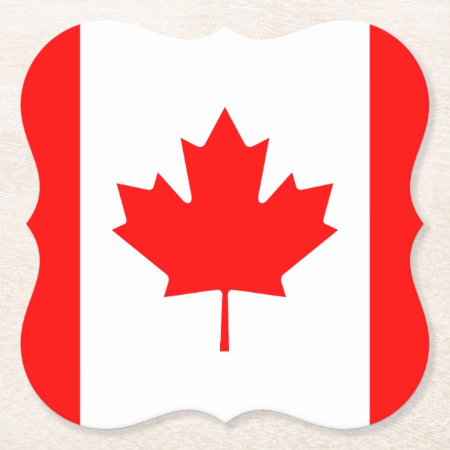 Porta-copo De Papel Bandeira do Canadá (Canadá) (Frente)
