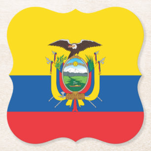 Porta-copo De Papel Bandeira do Equador