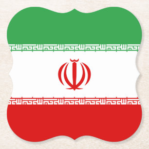 Porta-copo De Papel Bandeira do Irã (Iraniano)