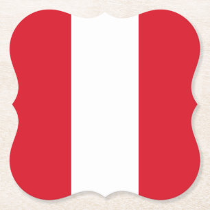 Porta-copo De Papel Bandeira do Peru