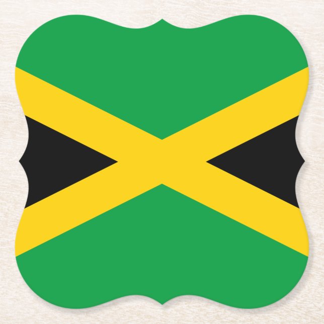Porta-copo De Papel Bandeira Jamaica (jamaicana) (Frente)