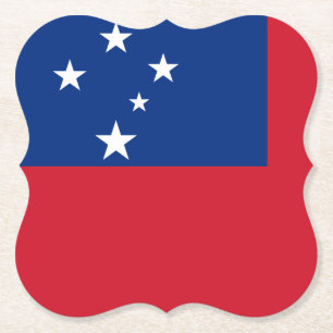 Porta-copo De Papel Bandeira Samoa