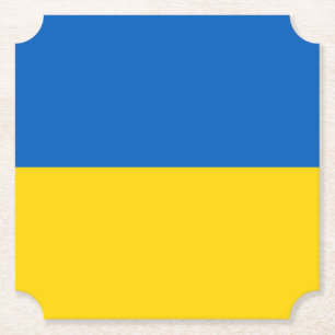 Porta-copo De Papel Bandeira Ucraniana (Ucrânia)