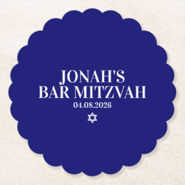 Porta-copo De Papel Bar Personalizado Mitzvah Porta copos