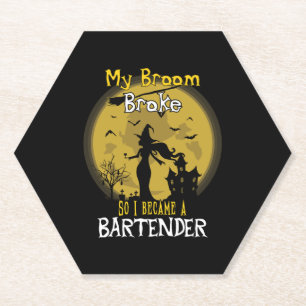 Porta-copo De Papel Bartender Witeen Halloween