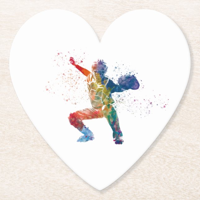 Porta-copo De Papel baseball player (Frente)