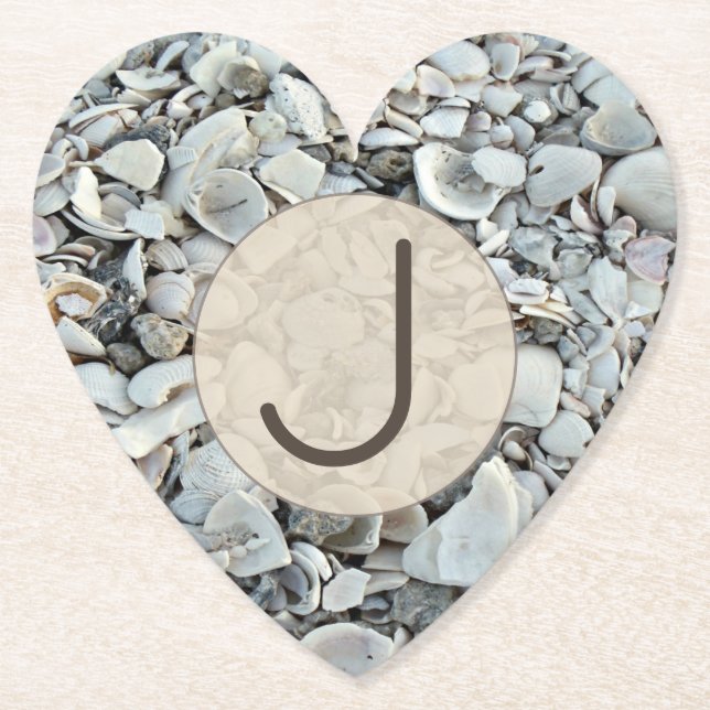 Porta-copo De Papel Beachcomber Shell Monogram Look (Frente)