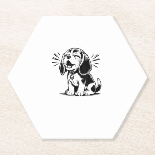 Porta-copo De Papel Beagle filhote adorável, Amante de os animais fami