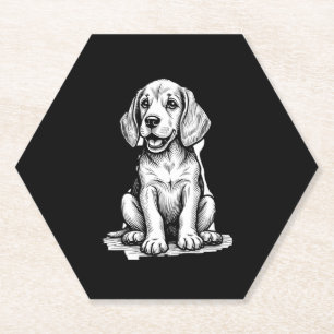 Porta-copo De Papel Beagle filhote adorável, Amante de os animais fami