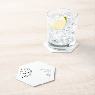 Porta-copo De Papel Bebidas Simples Cocktail Vinho Casamento Branco