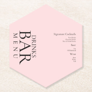 Porta-copo De Papel Bebidas Simples Vinho De Cocktail Rosa De Casament