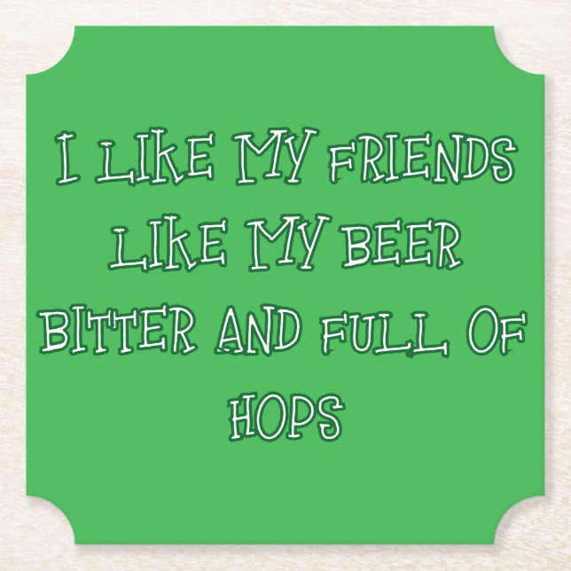 Porta-copo De Papel Beer Amarradeira Queria Aqui (Frente)