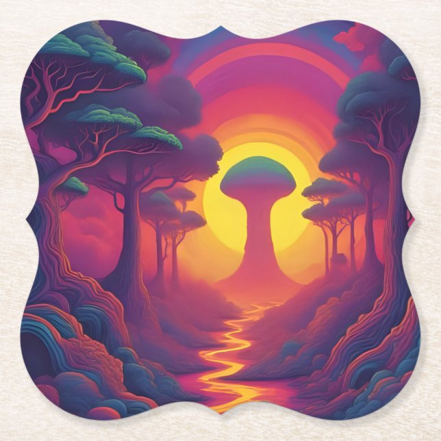 Porta-copo De Papel Beginning of The Fall Art (Frente)