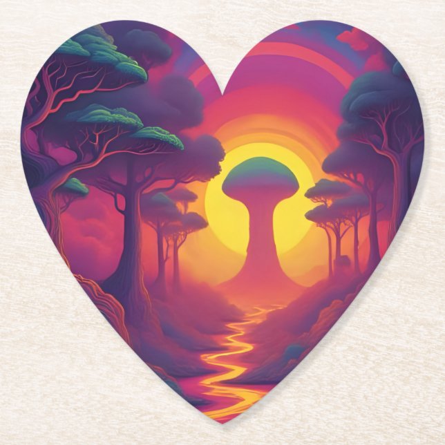 Porta-copo De Papel Beginning of The Fall Art (Frente)