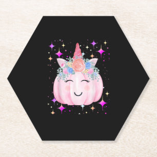 Porta-copo De Papel Bela Fantasia de Abóbora de Unicórnio para Meninas