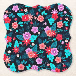 Porta-copo De Papel Belo Fundo Floral Ditsy-56676