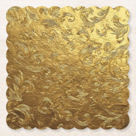 Porta-copo De Papel Belo padrão dourado