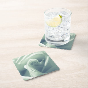 Porta-copo De Papel Belo Rosa Mint Green Flower