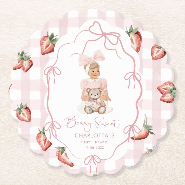 Porta-copo De Papel Berry Sweet Girl morberry bi (Frente)