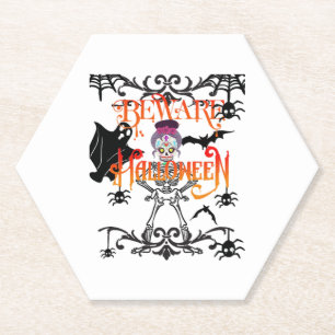 Porta-copo De Papel Beware Halloween