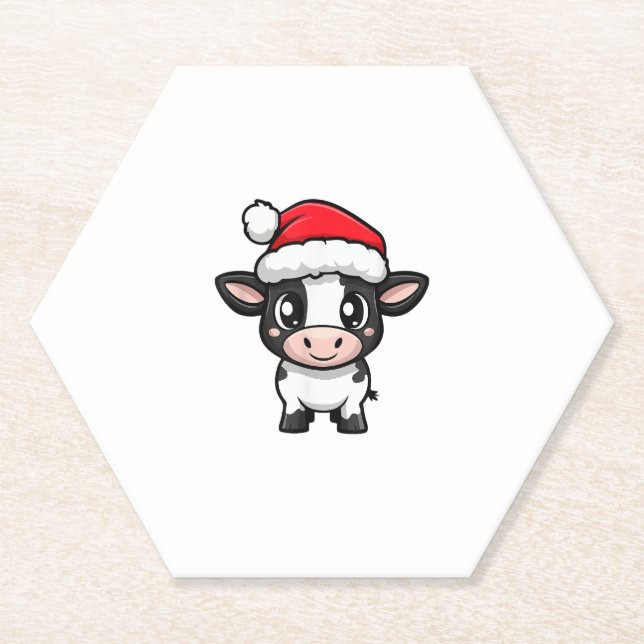 Porta-copo De Papel Bicho de Natal bonito (Frente)