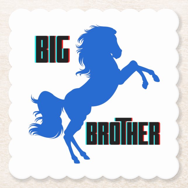 Porta-copo De Papel Big Brother Horse Rearing (Frente)