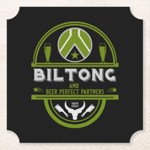 Porta-copo De Papel Biltong E Beer