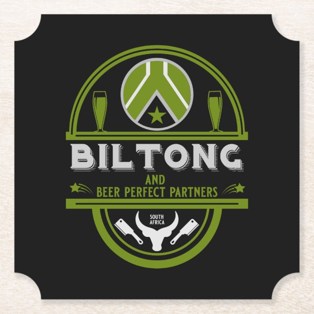 Porta-copo De Papel Biltong E Beer (Frente)