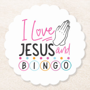 Porta-copo De Papel Bingo Player Jesus Faith Christian Adoro Jesus An