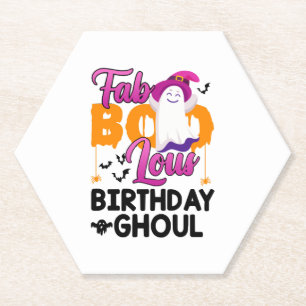 Porta-copo De Papel Birthday Ghoul Halloween Meninas Mulheres Fab Boo