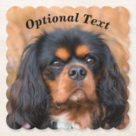 Porta-copo De Papel Black and Tan Cavalier King Charles Spaniel Dog